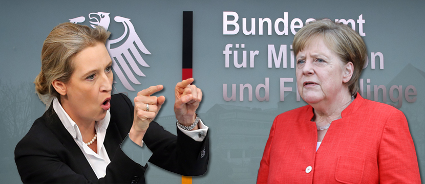 Alice Weidel und Angela Merkel