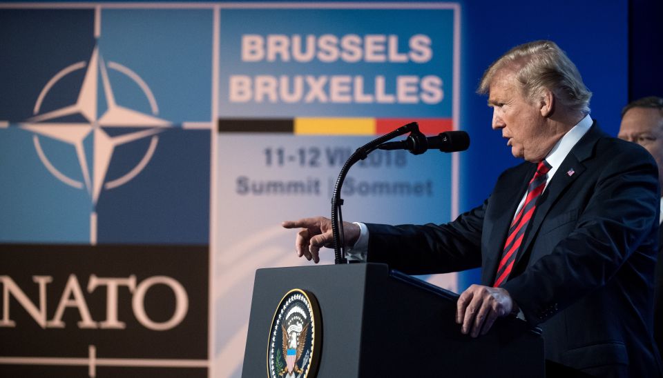 Donald Trump beim Nato-Gipfel