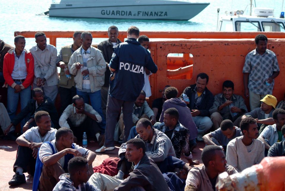 Einwanderer in Pozzallo
