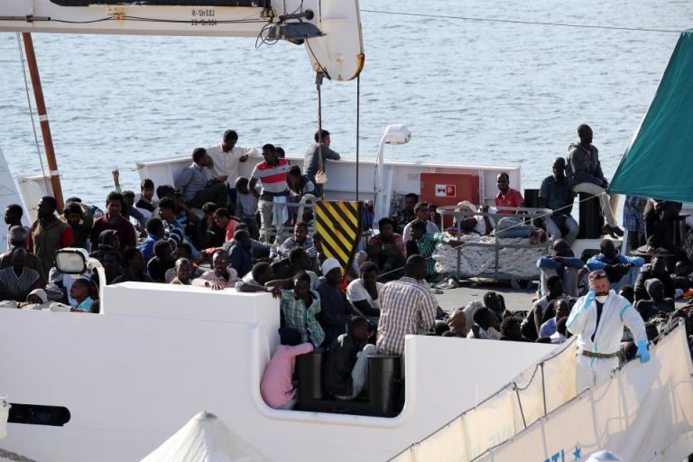 Flüchtlinge auf der „Diciotti“