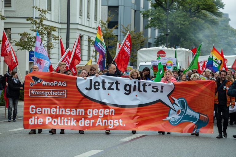 Demonstration in München