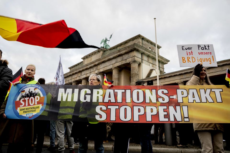Anti-Migrationspakt-Demo