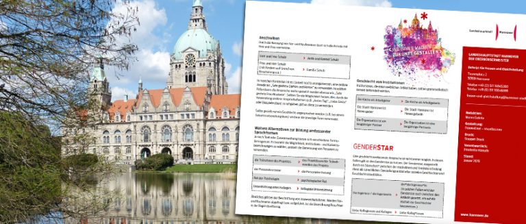 Rathaus Hannover, Gender-Empfehlung