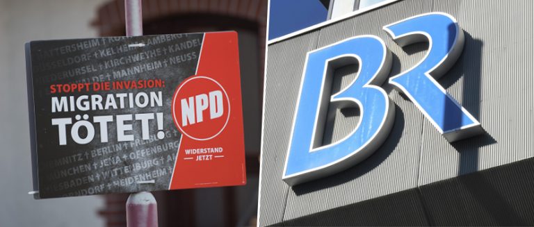 NPD-Plakat / BR-Logo