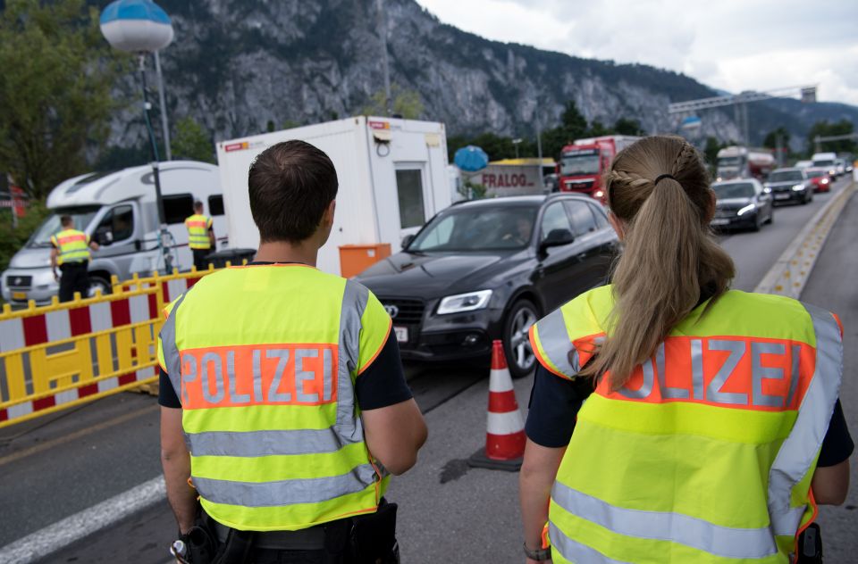 Grenzkontrolle in Kiefersfelden