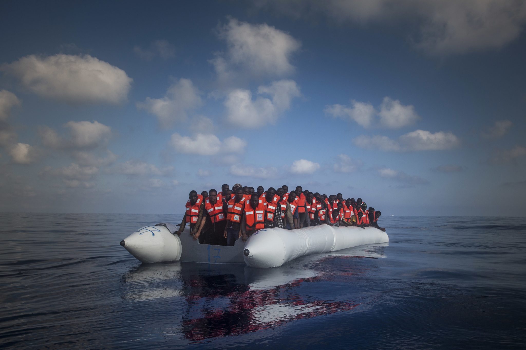 Migranten auf Mittelmeer