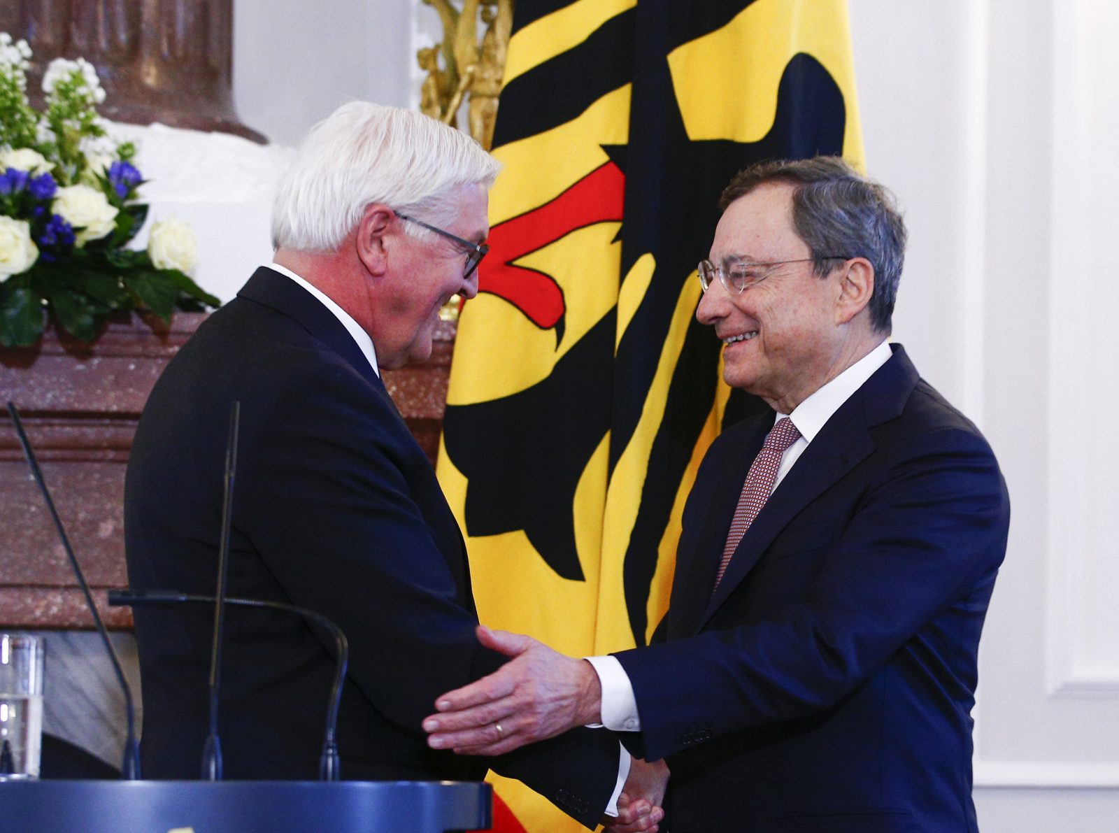 German President Steinmeier awards Mario Draghi with the Federal Cross of Merit