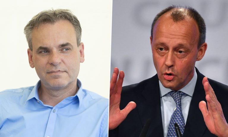 Frank Überall (l.) und Friedrich Merz