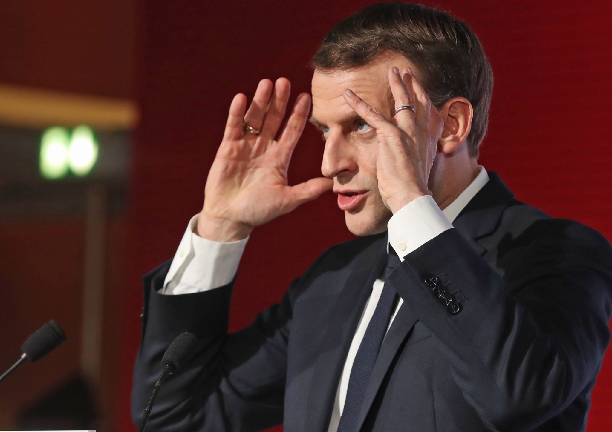 Emmanuel Macron  à Mulhouse 2020