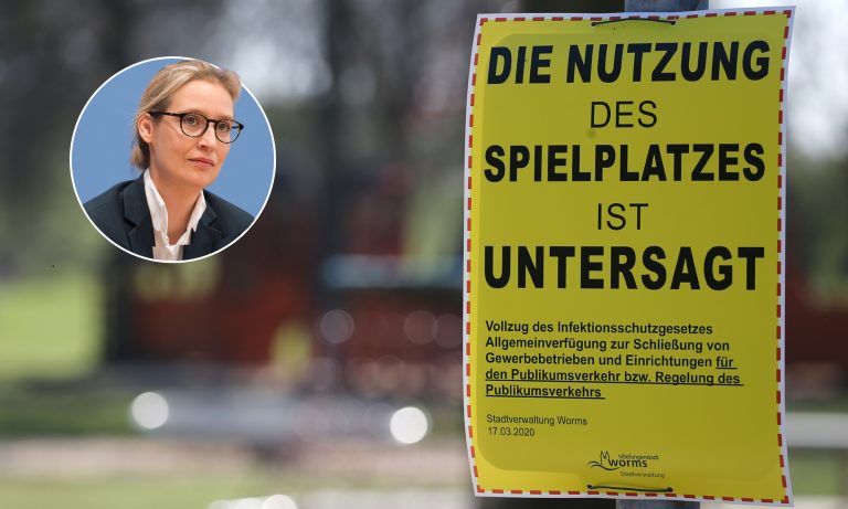 Alice Weidel (AfD), gesperrter Spielplatz