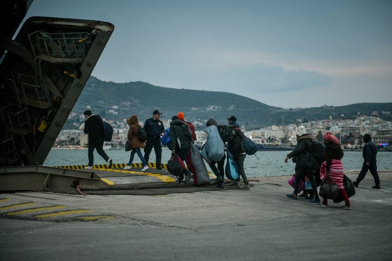 Migranten auf Lesbos