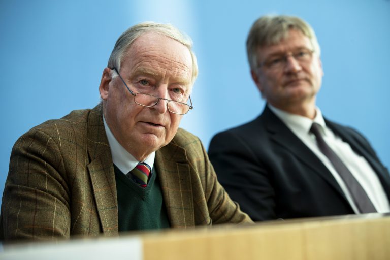 Alexander Gauland (l.) und Jörg Meuthen (beide AfD)