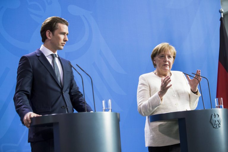 Sebastian Kurz (ÖVP) und Angela Merkel (CDU)