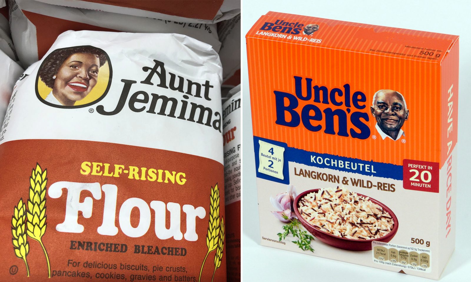 Προϊόντα από το "Uncle Ben's" και "Aunt Jemima" Photos: picture alliance / ZUMA Press / dpa / JF-Montage