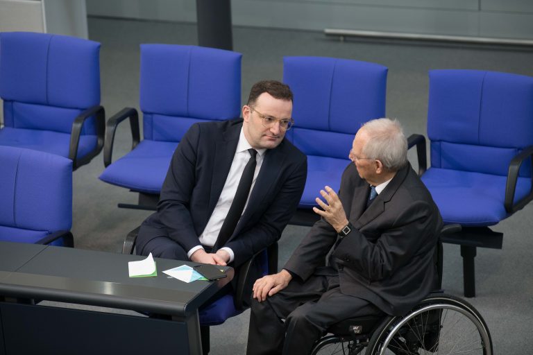 Jens Spahn (l.) und Wolfang Schäuble (beide CDU)