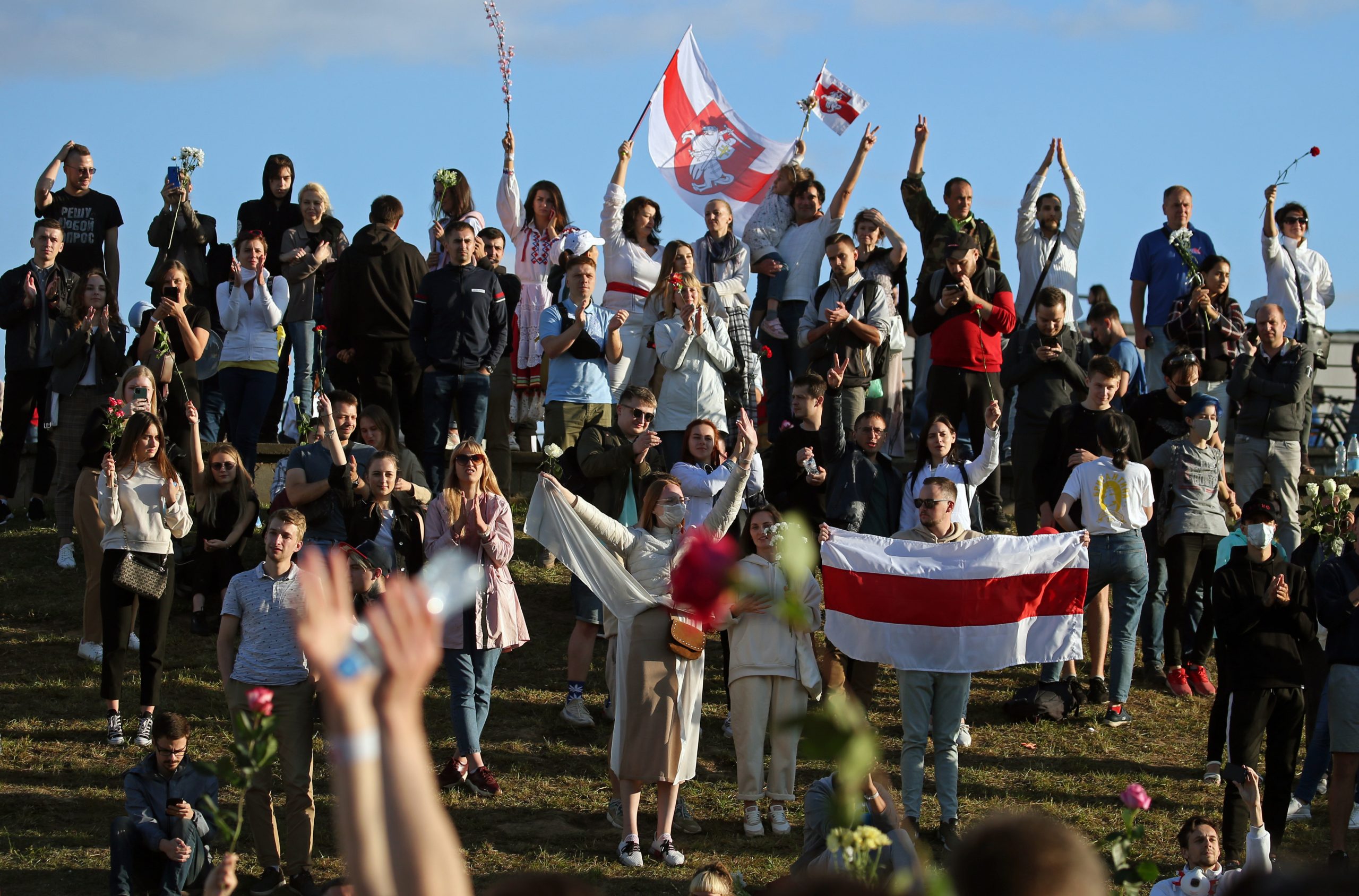 Friedliche Proteste in Weißrußland