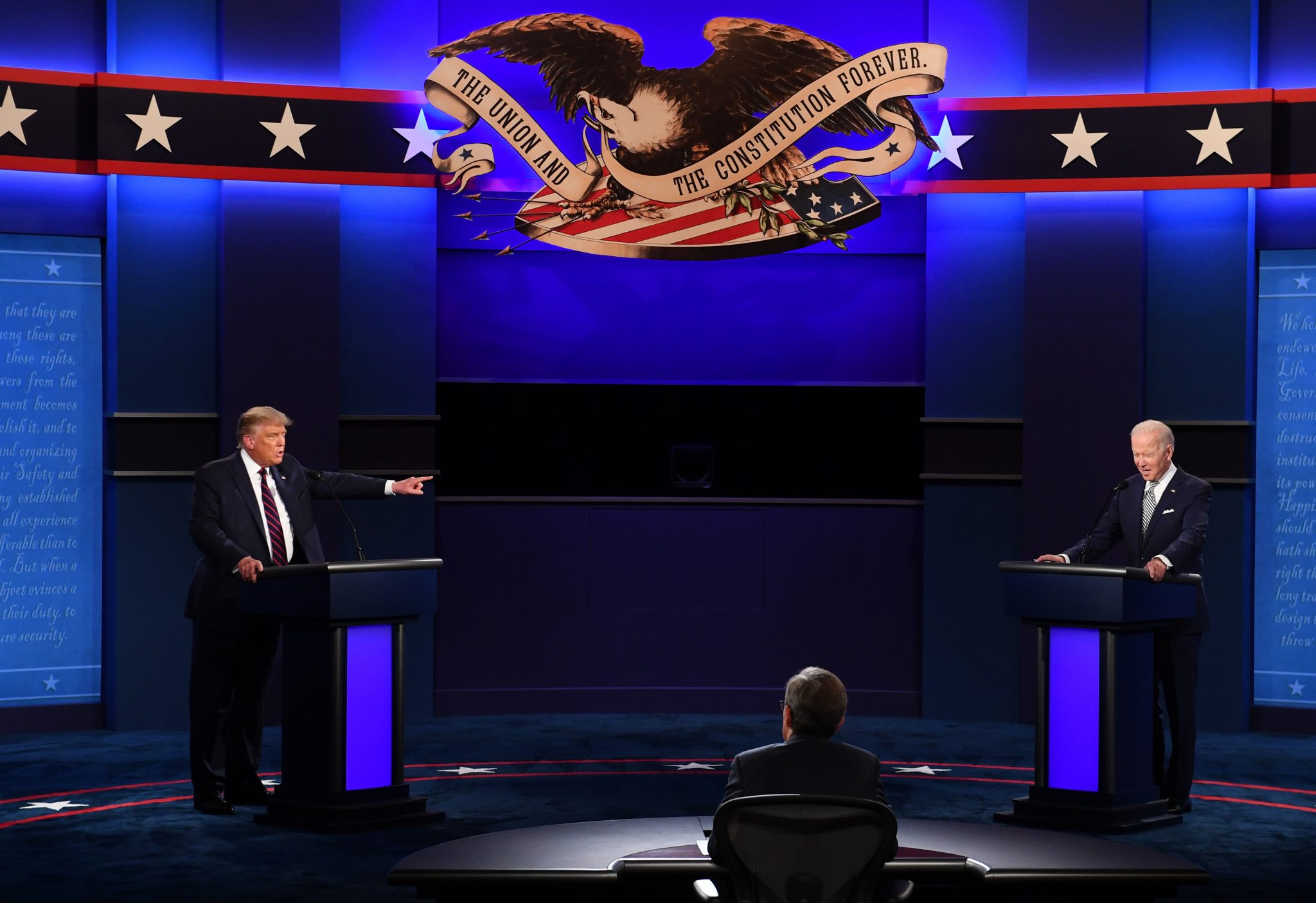 TV-Duell zwischen Donald Trump (l.) und Joe Biden