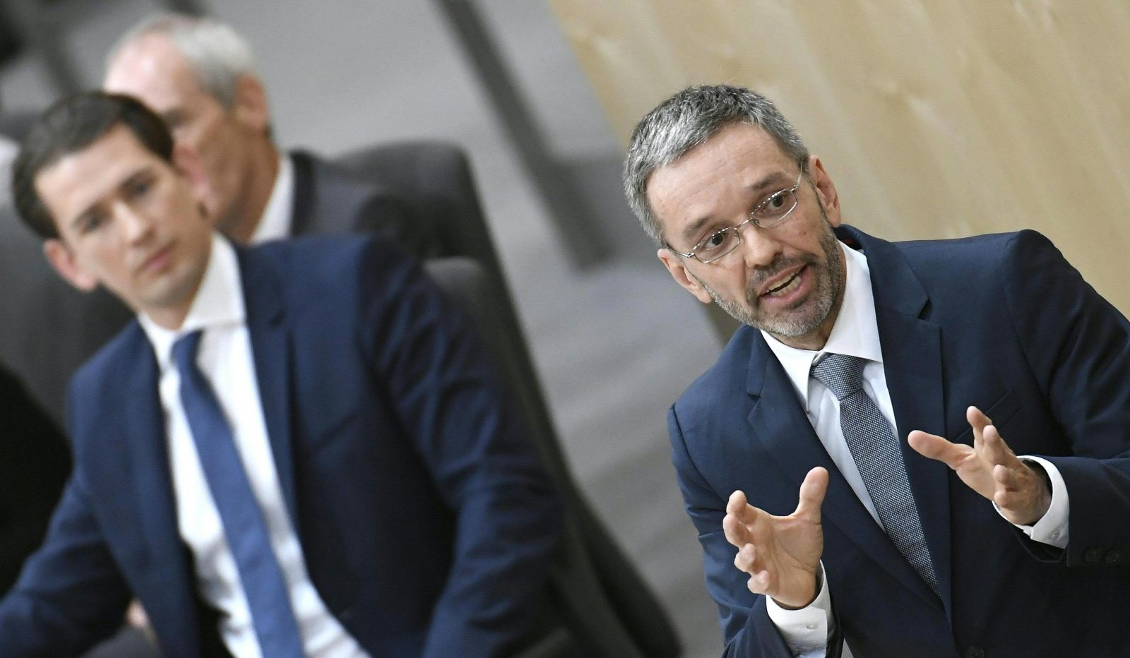 Ομοσπονδιακός Καγκελάριος Sebastian Kurz (ÖVP, αριστερά) και Herbert Kickl (FPÖ): Κριτική για το αντιτρομοκρατικό πακέτο