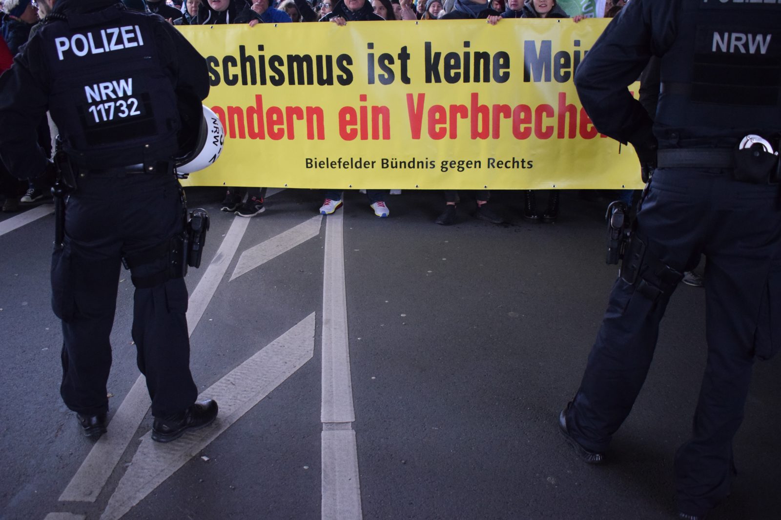 Linksradikale Demonstration in Bielefeld (Archivbild)