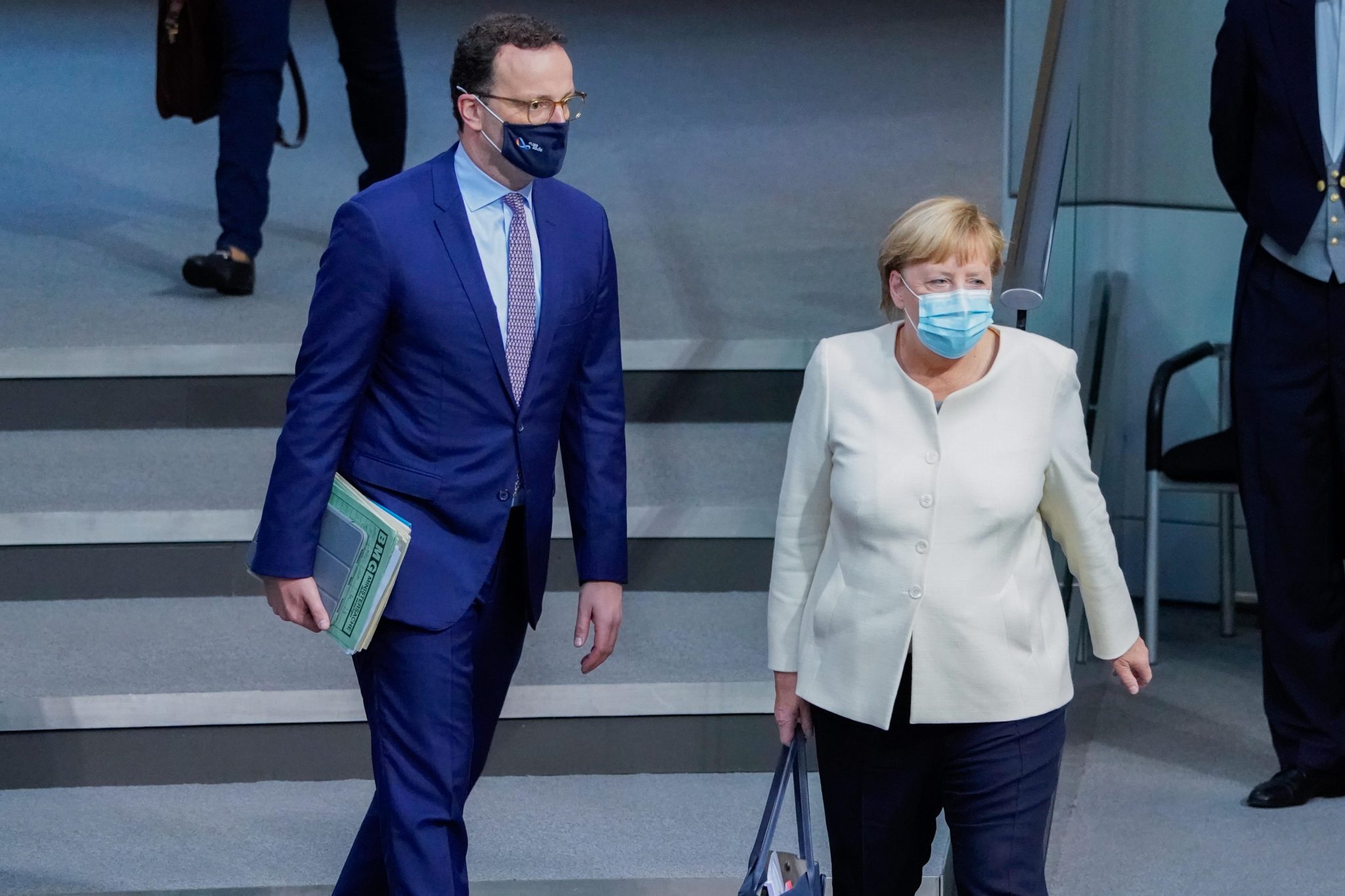 Gesundheitsminister Jens Spahn und Kanzlerin Angela Merkel (CDU)