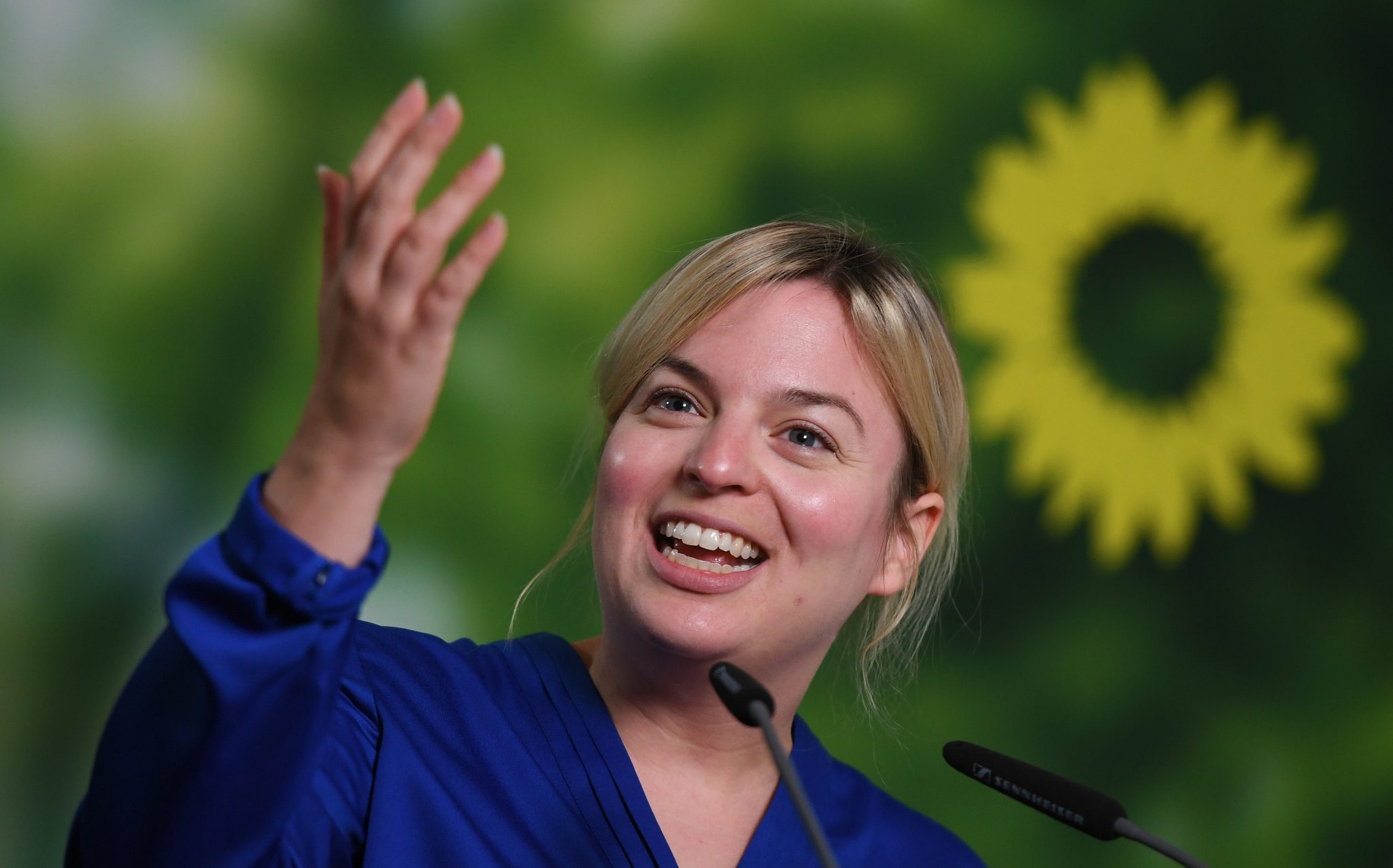 Stolze Quotenfrau: Die bayerische Grünen-Fraktionsvorsitzende Katharina Schulze Foto: picture alliance/Angelika Warmuth/dpa