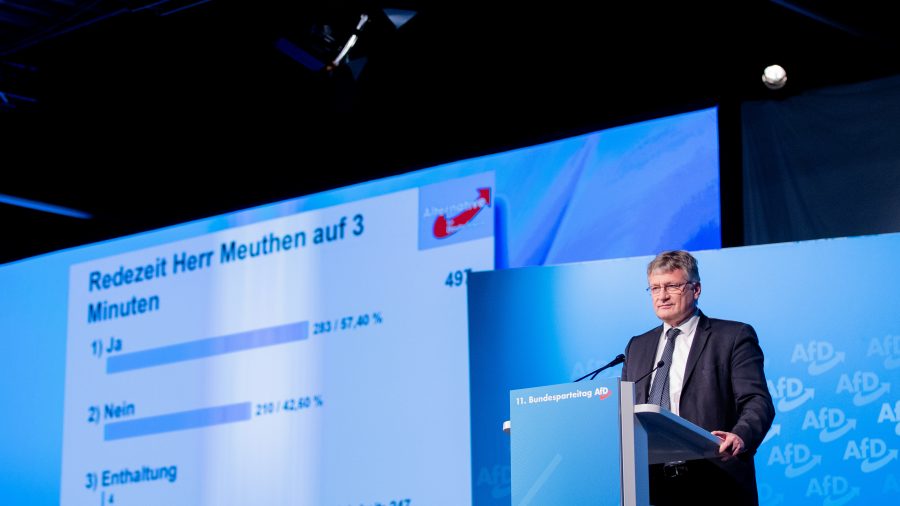AfD-Chef Jörg Meuthen am Sonntag auf dem Bundesparteitag
