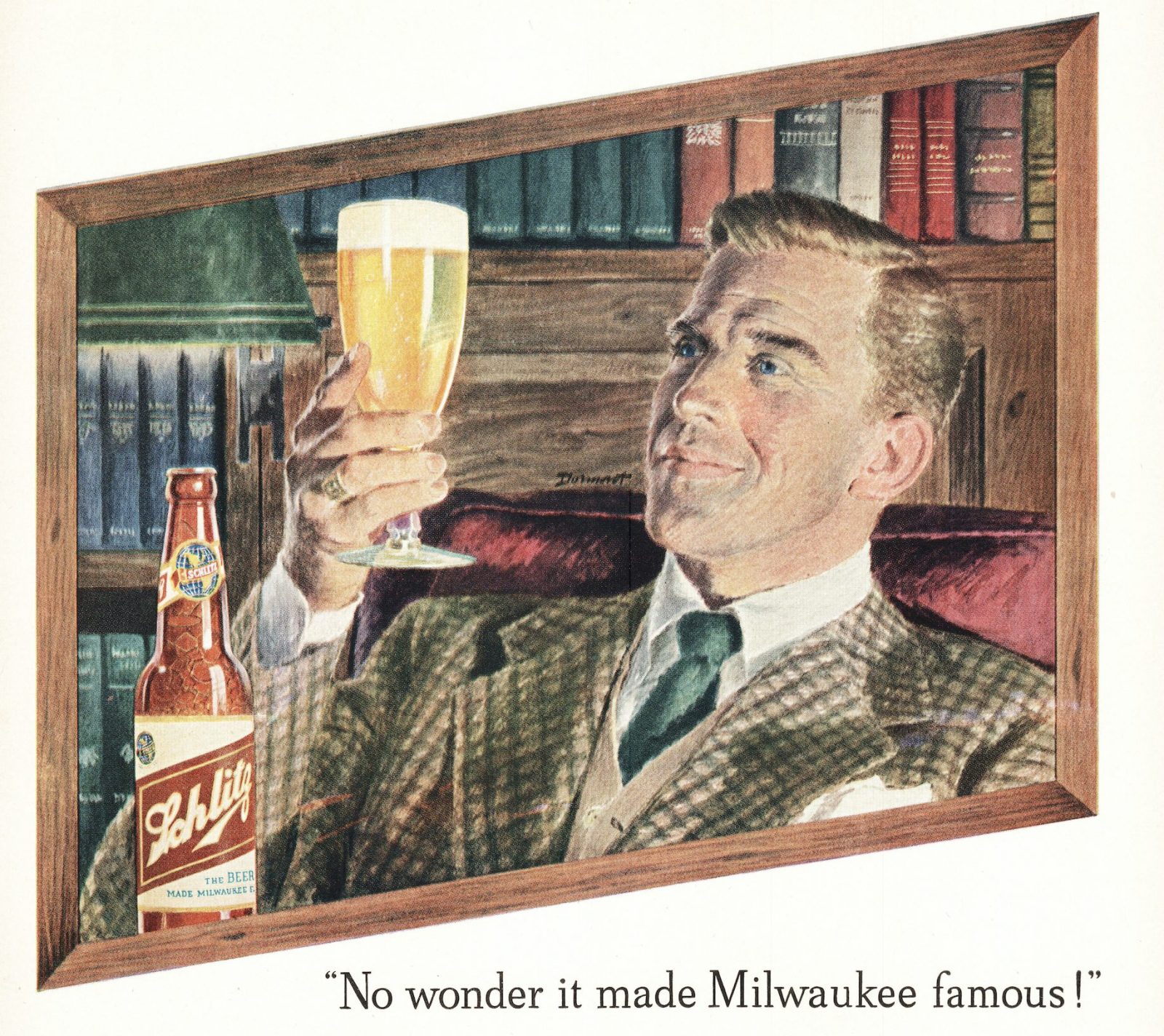 Alte Werbung für die US-Biermarke Schlitz: Soziologen beklagen, Bier grenze nichtweiße Gruppen aus Foto: picture alliance/Mary Evans Picture Library