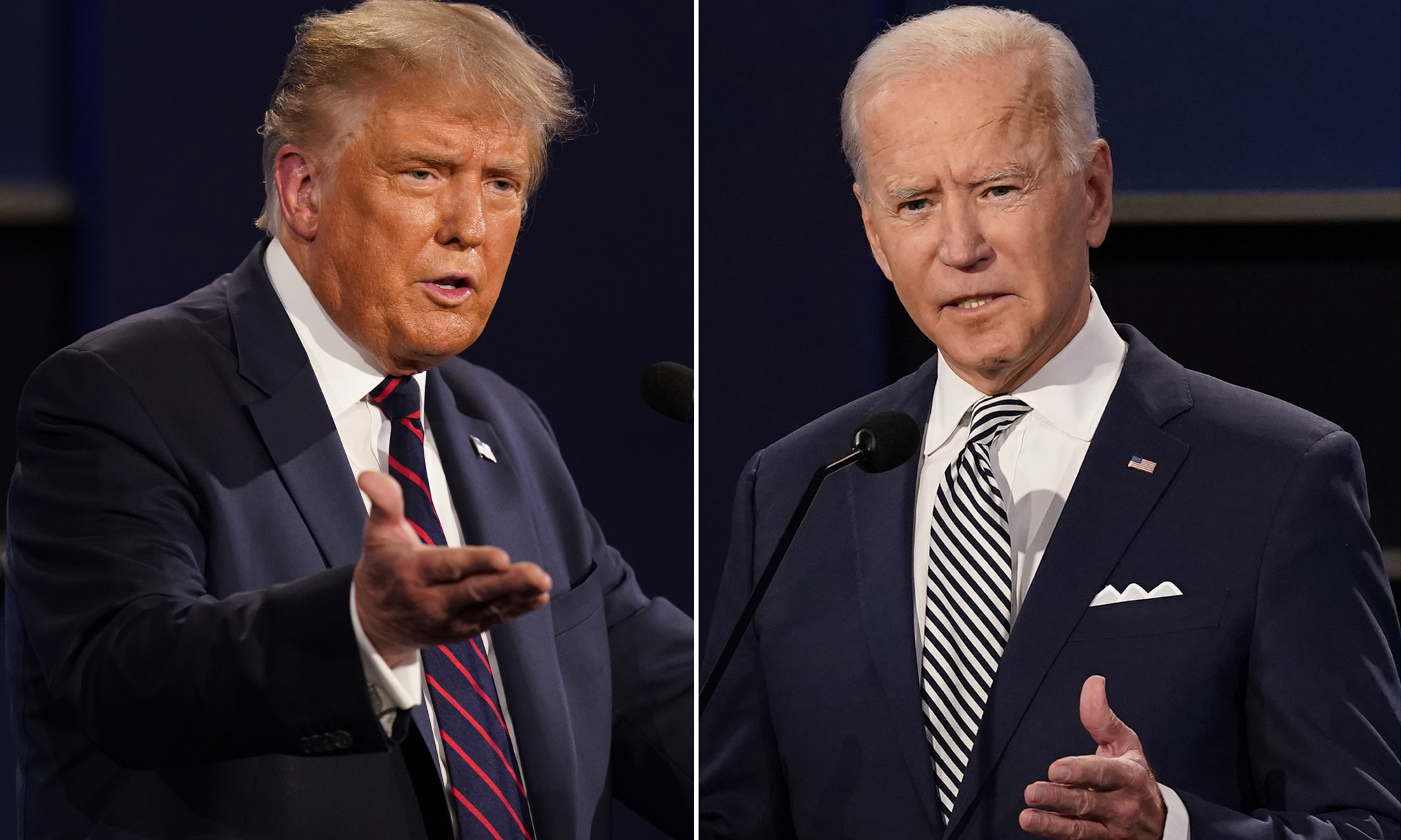 US-Präsident Donald Trump und Herausforderer Joe Biden
