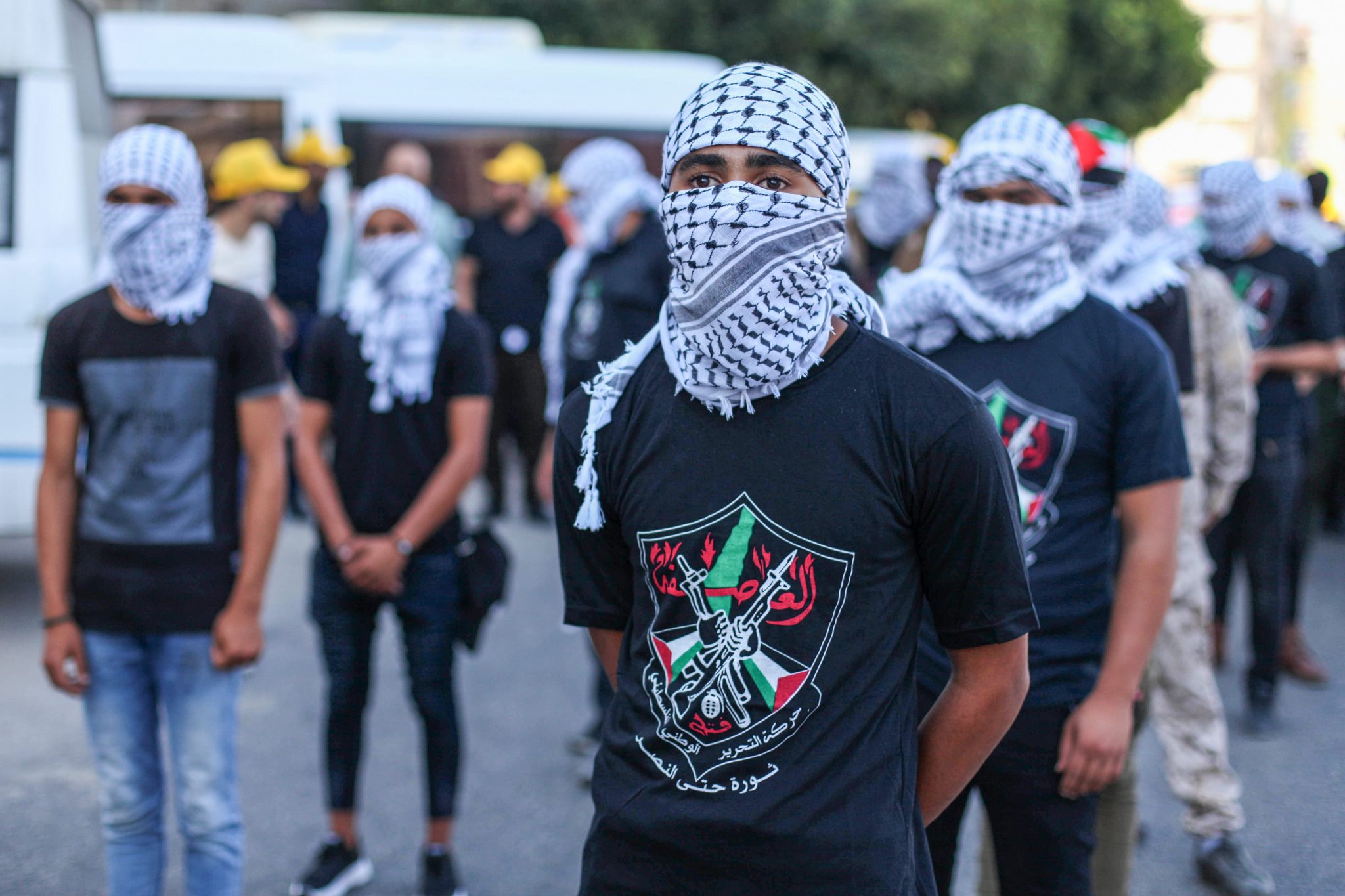 Unterstützer der Fatah Bewegung demonstrieren in Gaza City Foto: picture alliance / ZUMAPRESS.com | Mahmoud Ajjour