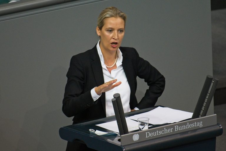 Die AfD-Fraktionsvorsitzende Alice Weidel befürchtet durch die Impfpflicht eine Zwei-Klassen-Gesellschaft Foto: picture alliance / Eibner-Pressefoto | Uwe Koch/ Eibner-Pressefoto