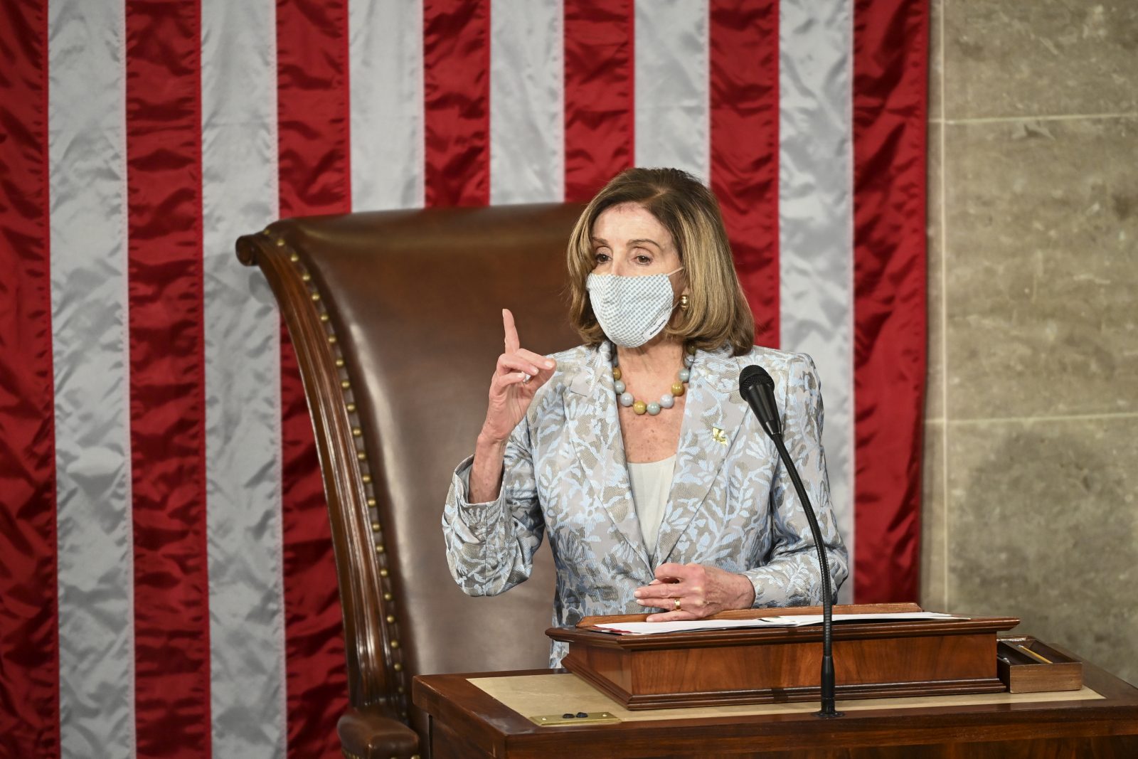 Vorsitzende der Demokraten im Repräsentantenhaus, Nancy Pelosi