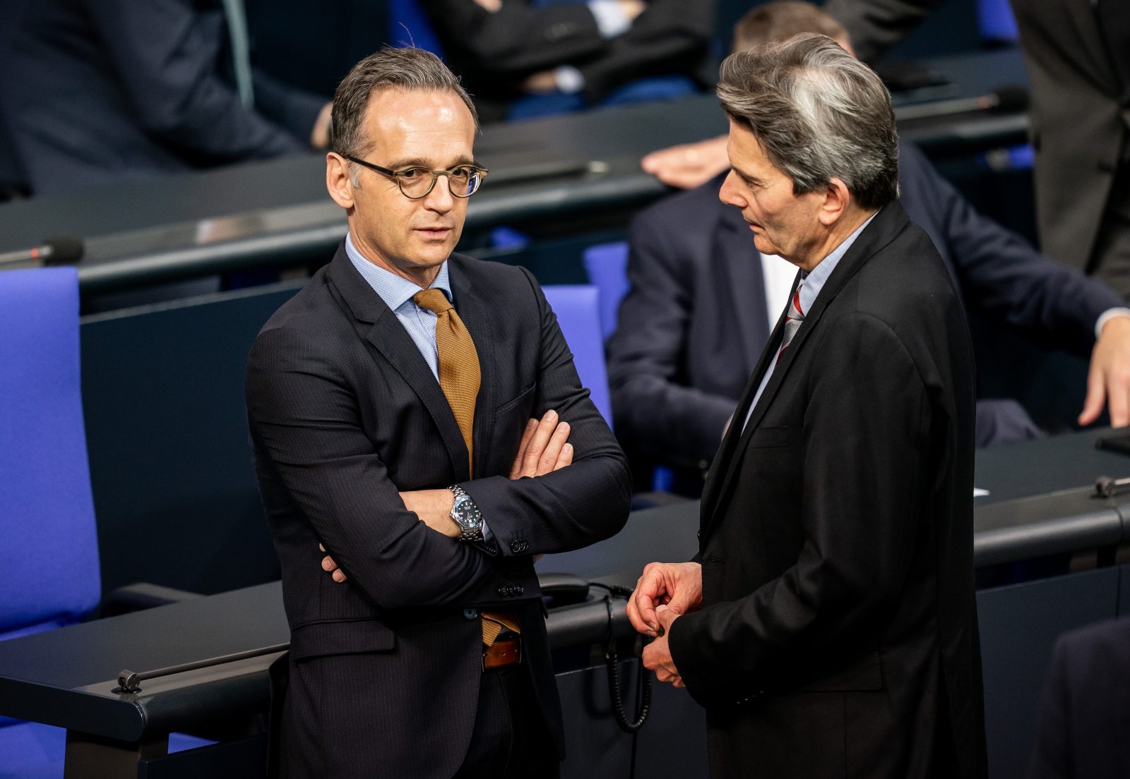 Außenminister Heiko Maas (l.) und Fraktionschef Rolf Mützenich (beide SPD): AfD an Hanau-Bluttat mitschuld