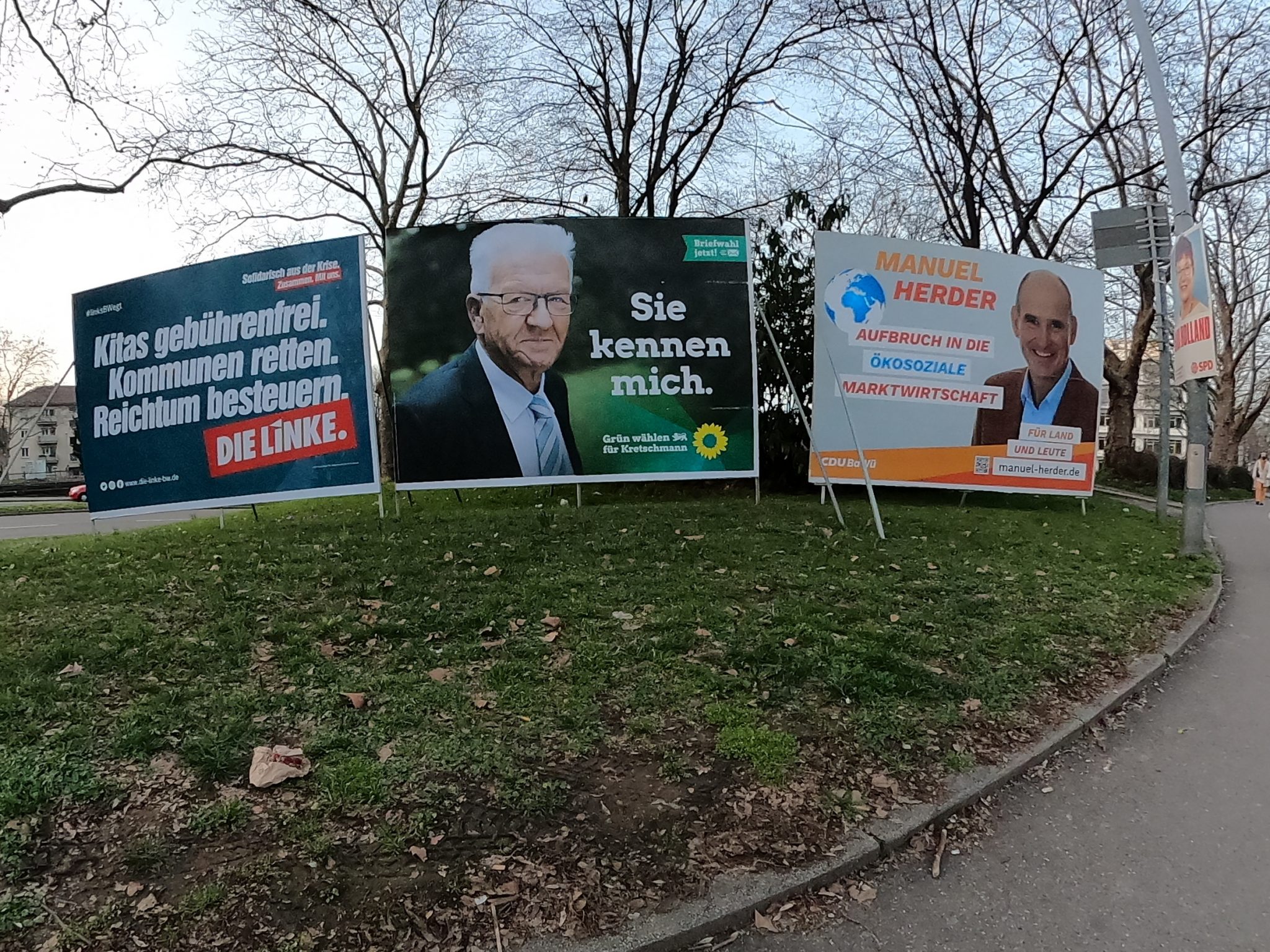Wahlplakate in Baden-Württemberg