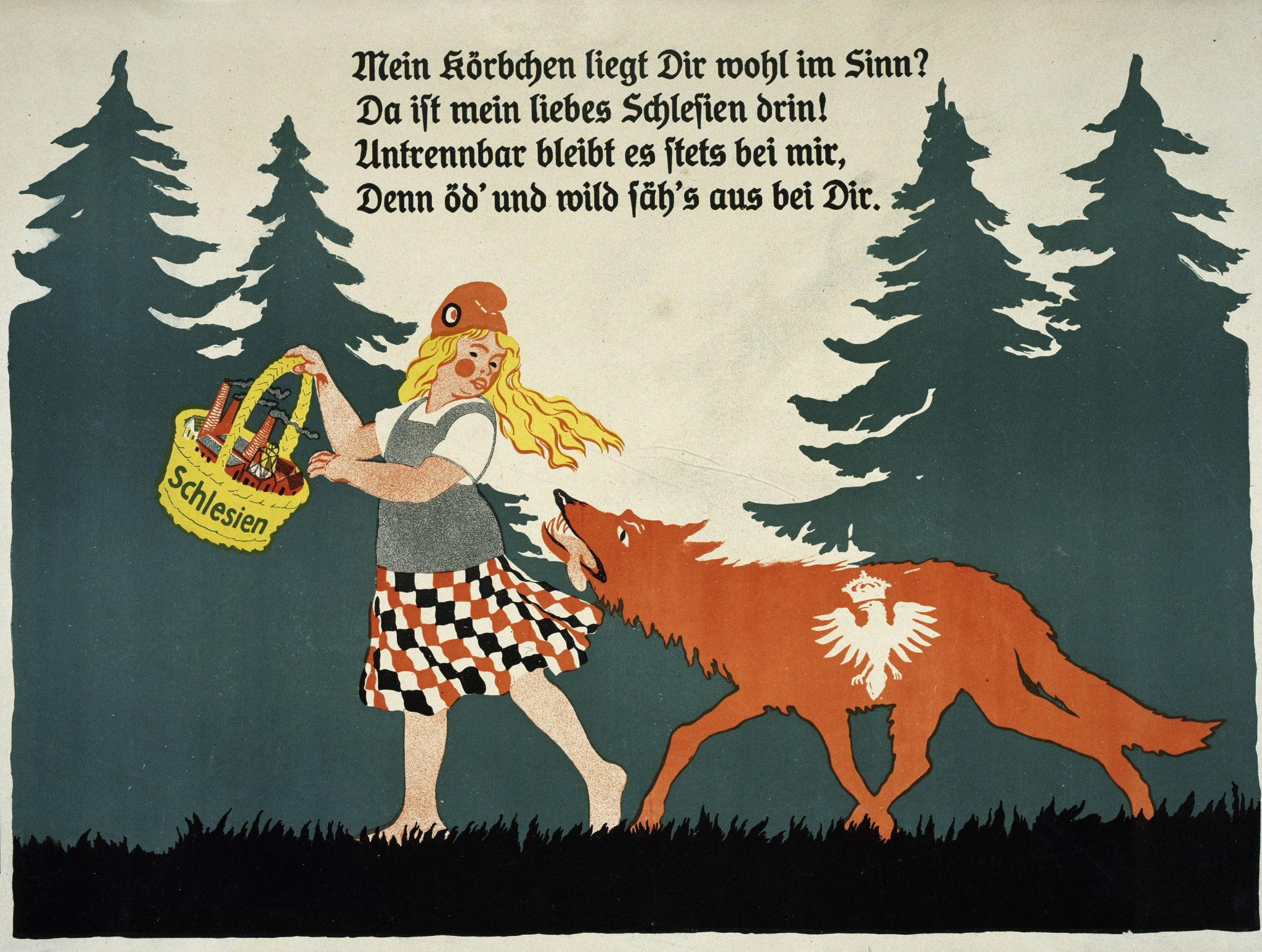 Deutsches Propagandaplakat zur Volksabstimmung in Oberschlesien 1921 Foto: picture alliance / akg-images | akg-images