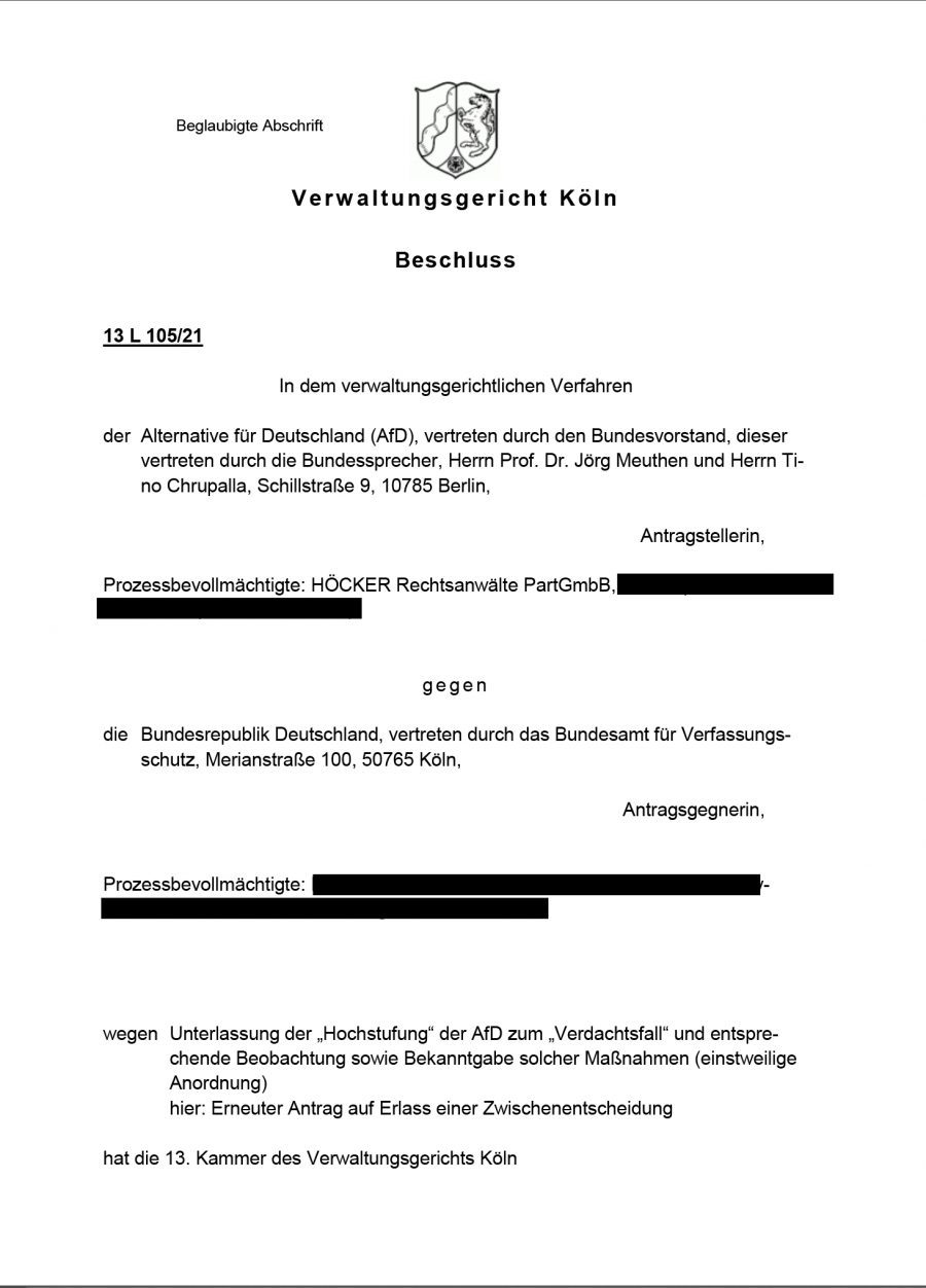 Das Urteil des Verwaltungsgerichts Köln