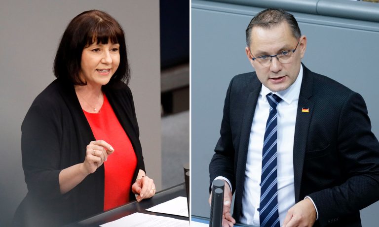 AfD-Abgeordnete Joana Cotoar und Parteivorsitzender Tino Chrupalla: Mögliche AfD-Spitzenkandidaten