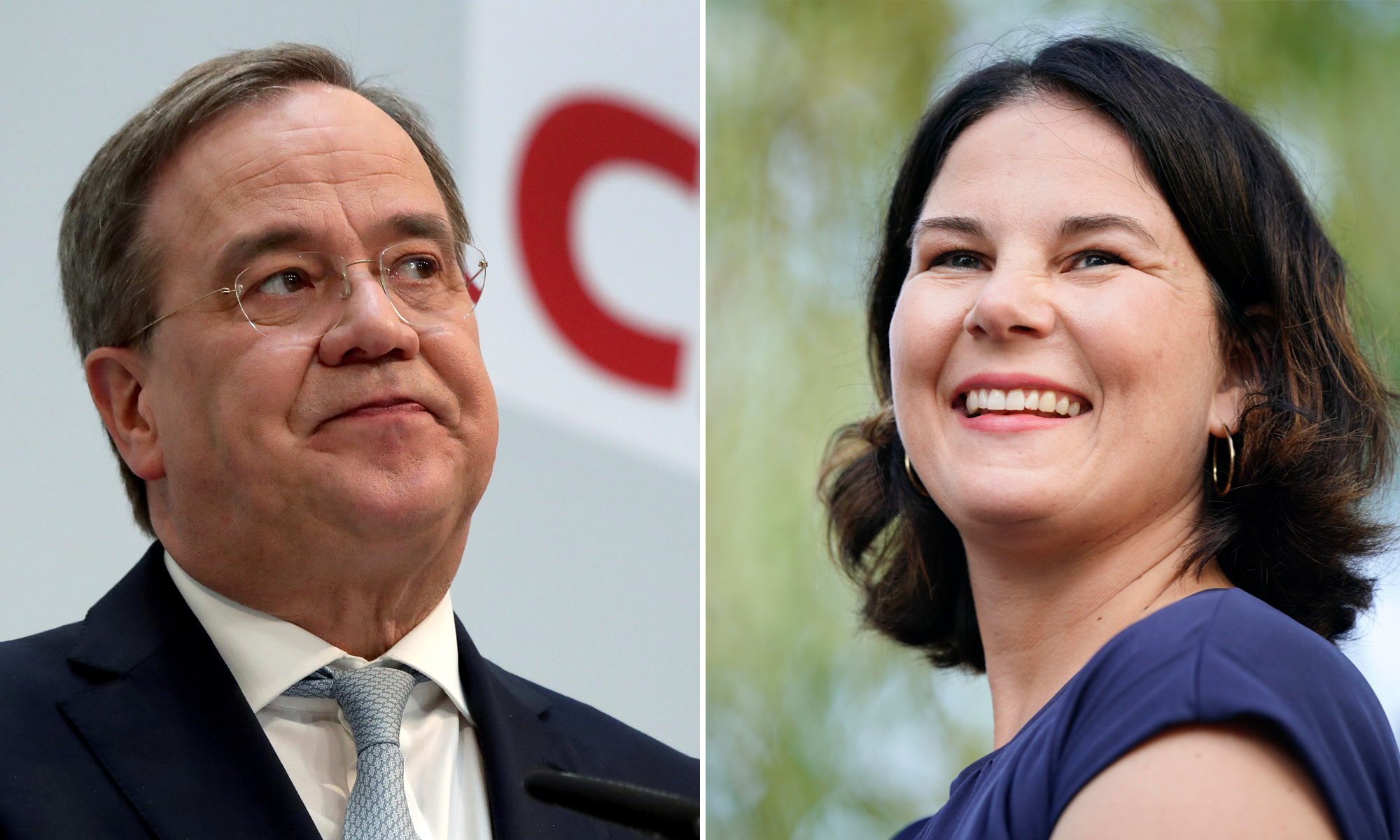 CDU-Chef Armin Laschet und Grünen-Vorsitzende Annalena Baerbock