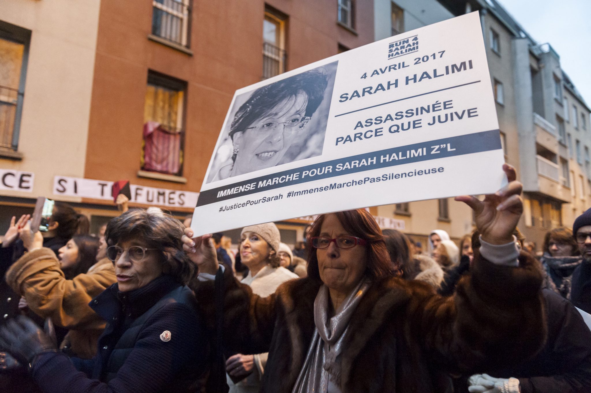 Gedenk-Kundgebung für Sarah Halimi im Januar 2020 in Paris