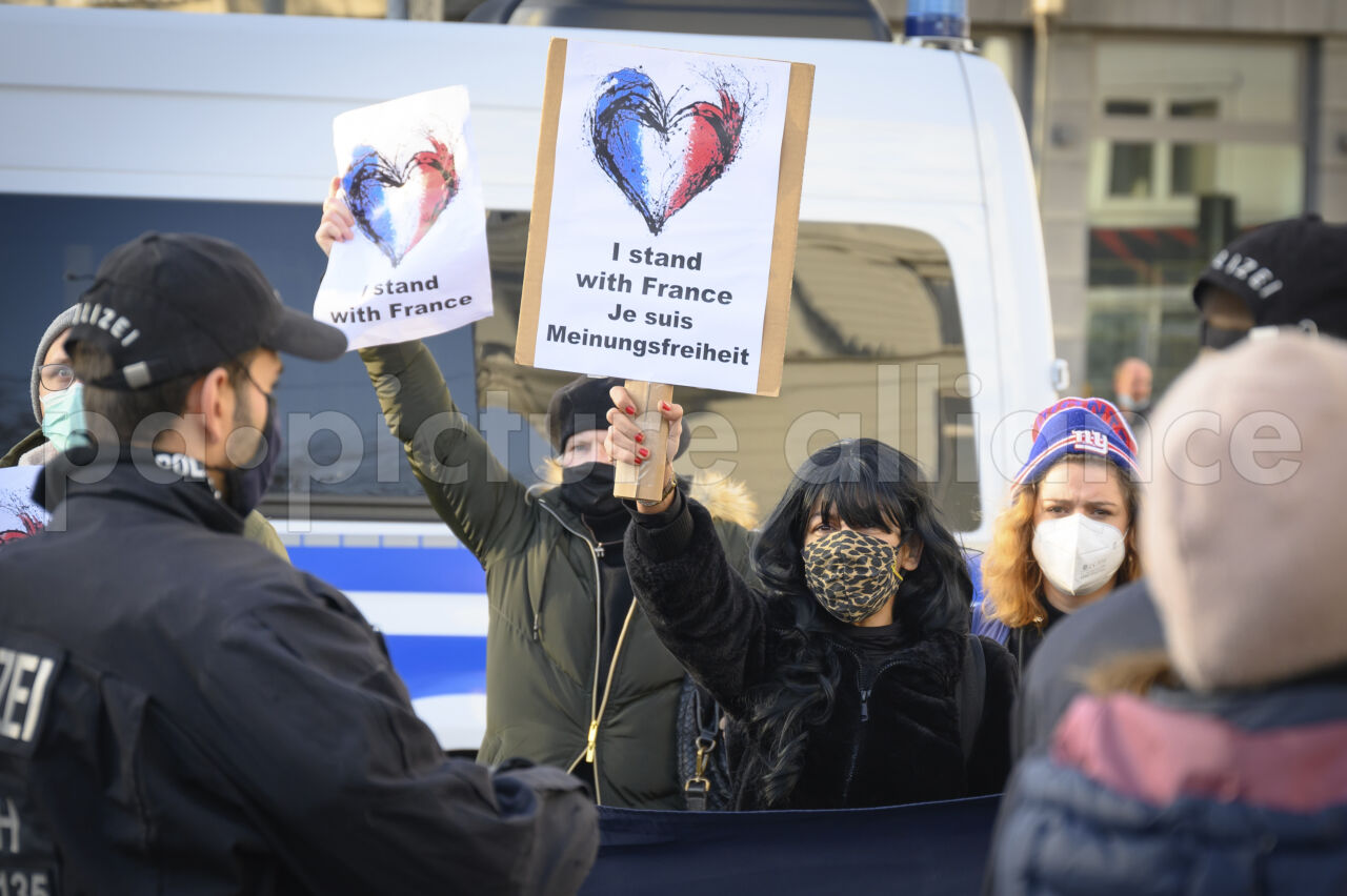 Demonstration für Meinungsfreiheit in Frankreich (2020)