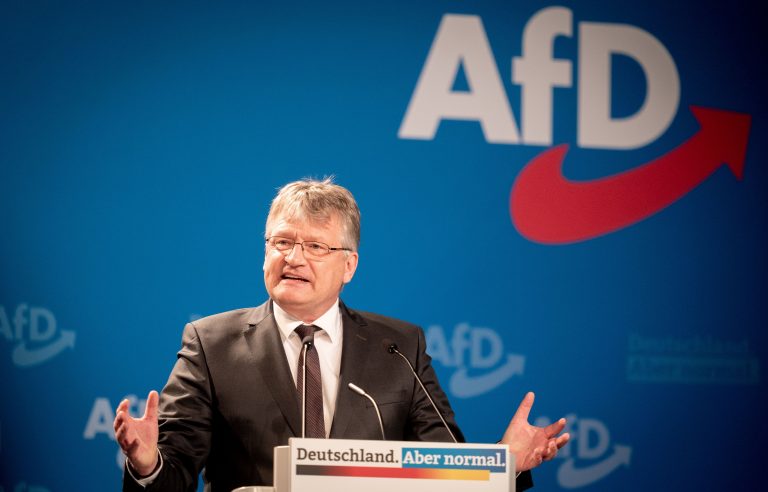 AfD-Chef Jörg Meuthen auf dem Bundesparteitag in Dresden