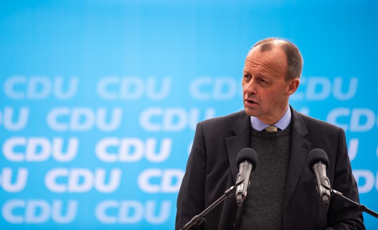 Der ehemalige Unionsfraktionsvorsitzende Friedrich Merz (CDU) lehnt die Gender-Sprache ab Foto: picture alliance/dpa | Jonas Güttler
