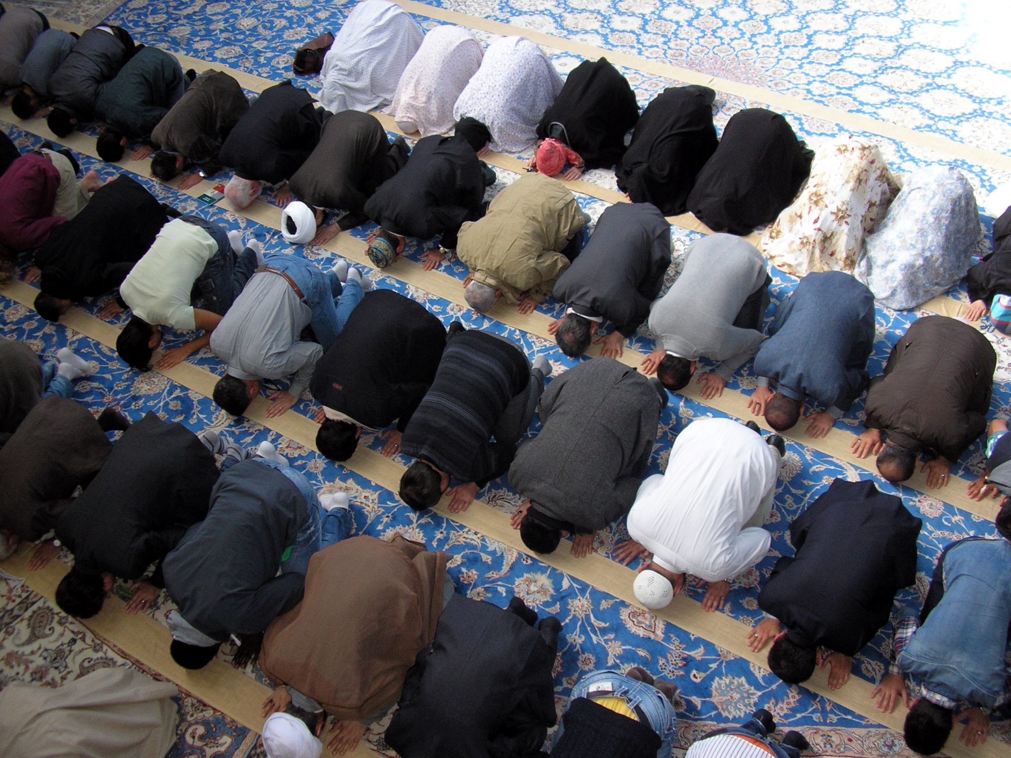 Moslems beten in der Imam-Ali-Moschee des Islamischen Zentrums Hamburg