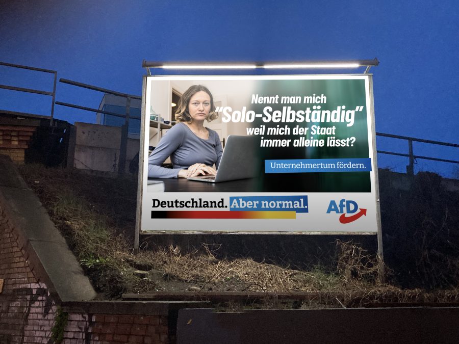 Plakat-Motiv der AfD für die Bundestagswahl