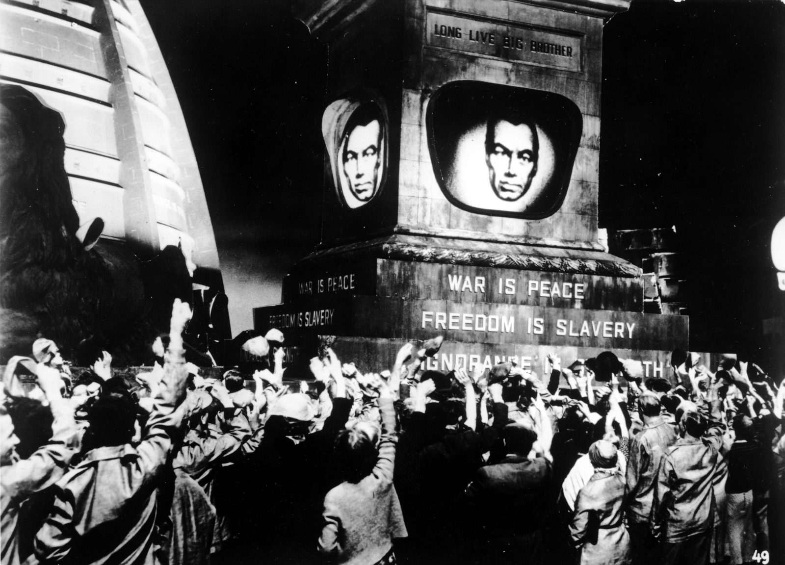 Szene aus der Verfilmung von George Orwells "1984": Wenn Totalitarismus als Meinungsfreiheit verkauft wird Foto: picture-alliance / akg-images | akg-images