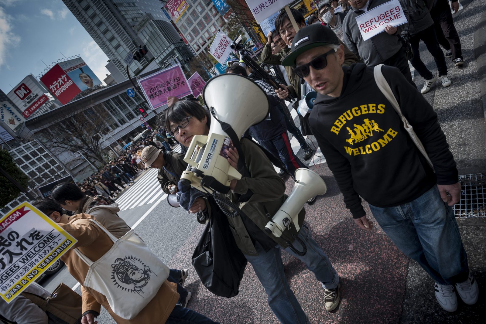 Proteste für Flüchtlinge 2016 in Japan