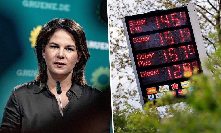 Grünen-Spitzenkandidatin Annalena Baerbock, Benzinpreis am 18. Mai