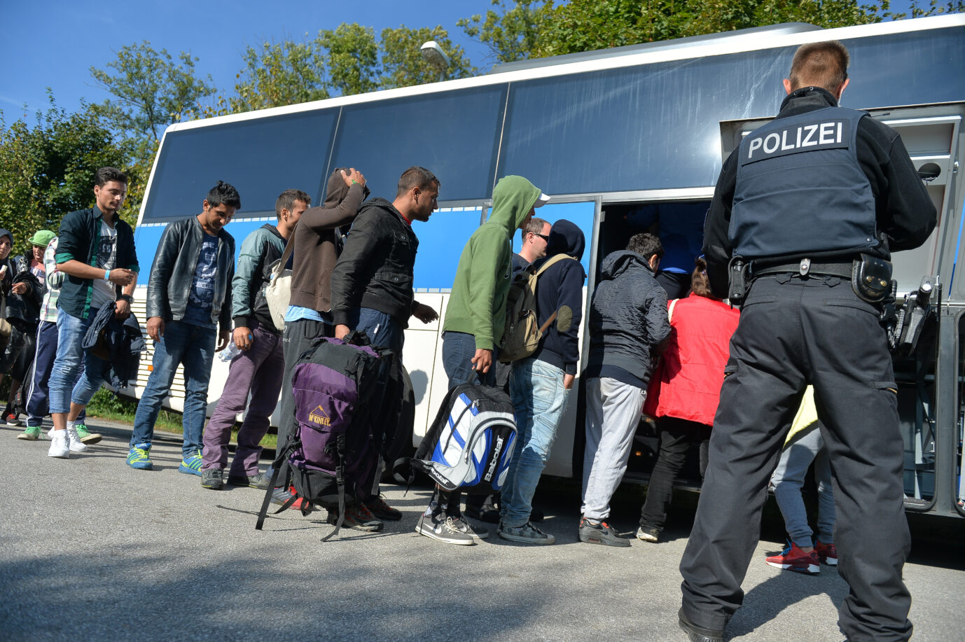 Migranten kommen 2015 nach Deutschland