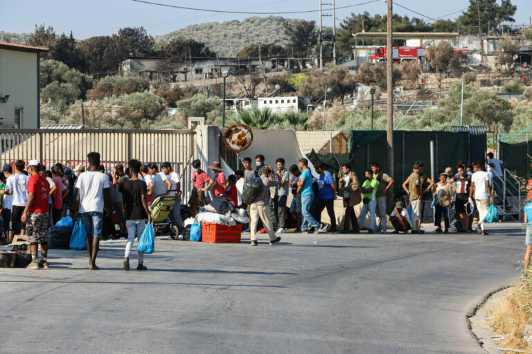 Afghanische Migranten auf der griechischen Insel Lesbos (Archivbild)