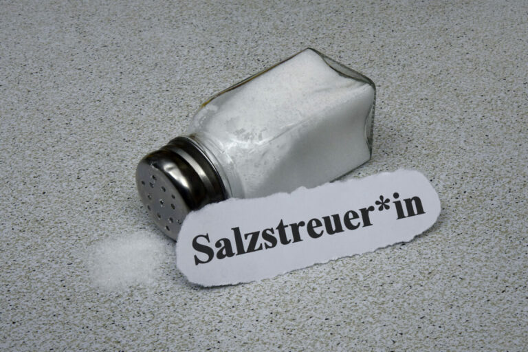 Salzstreuer*in: Kein Wort der deutschen Sprache scheint mehr vor dem Gendern sicher zu sein Foto: picture alliance / ZB | Z6944 Sascha Steinach