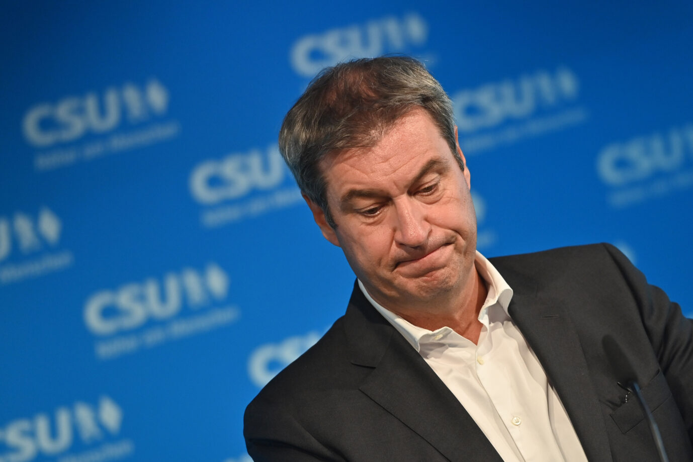 CSU-Chef Markus Söder befürchtet eine Niederlage der Union bei der Bundestagswahl Foto: picture alliance / SvenSimon | Frank Hoermann/SVEN SIMON